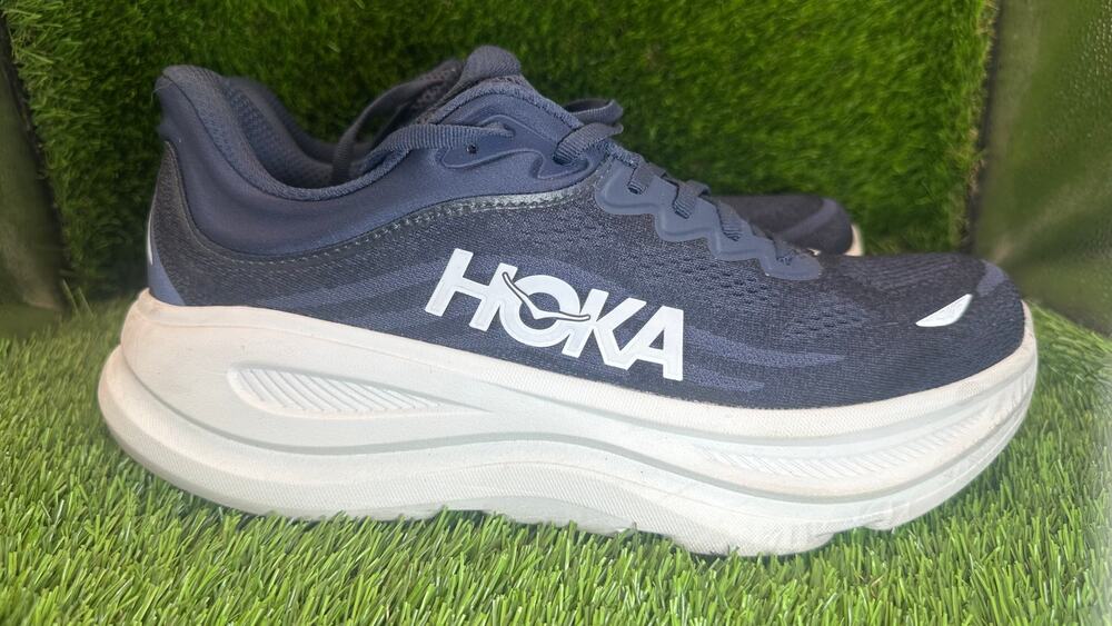 Hoka One One Bondi 9 1162013-VYN Athletic Sneaker Men's 10.5 Blue Mesh Jogging